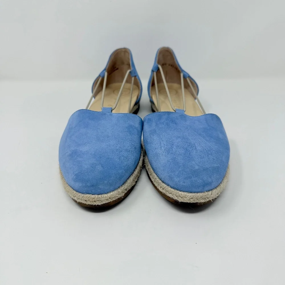 Paul Green Alegra Espadrille In Pacific Soft Suede Sz 9